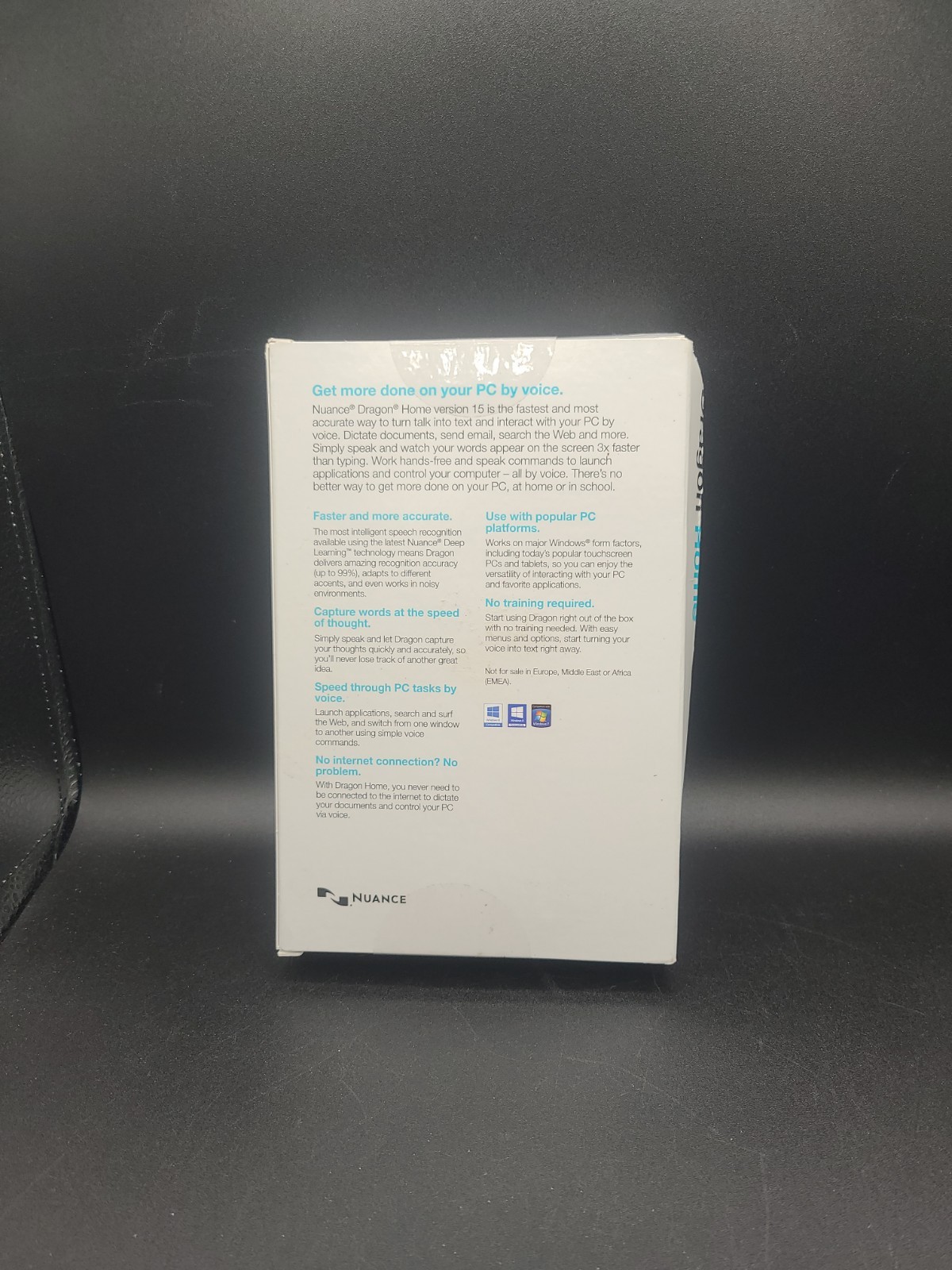 NUANCE DRAGON HOME 15 SPEECH RECOGNITION SOFTWARE