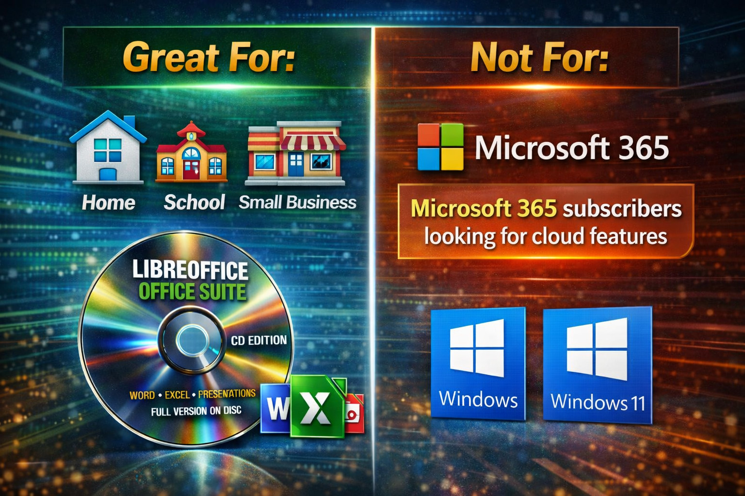 LibreOffice Office Suite CD | Opens DOCX XLSX PPTX | Offline No Subscription