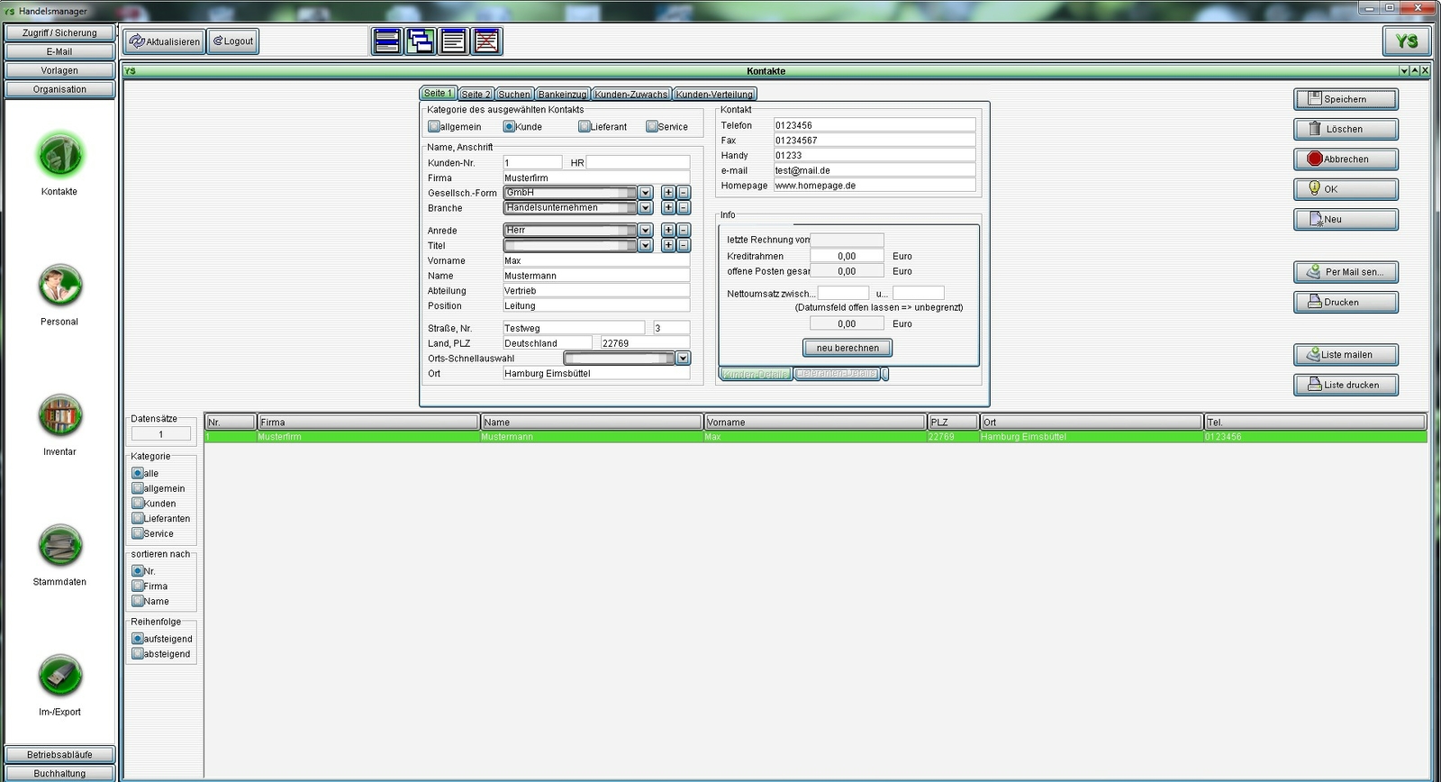 Dealer Software, Import, Export, Accounting and Accounting Program, WaWi, P&L