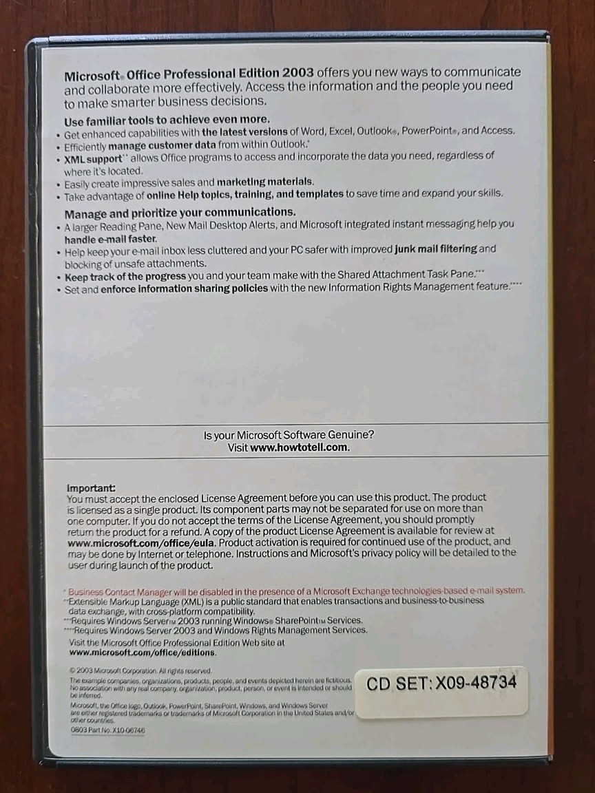 Microsoft Office Professional Edition 2003 with Product Key