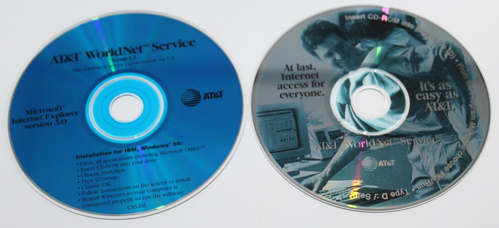 Vintage Internet Service Providers AOL Compuserve WorldNet Others CD PC CD-ROM u