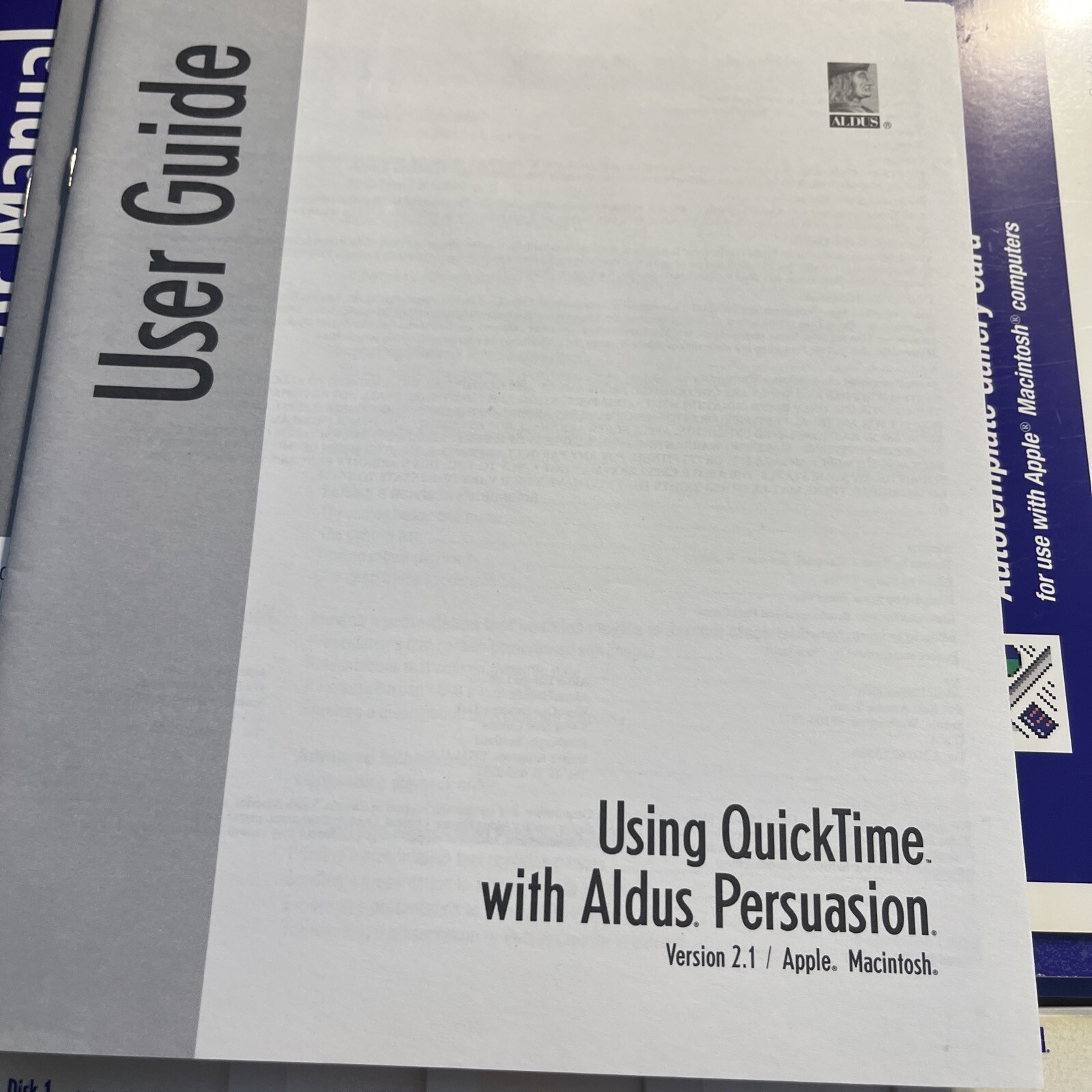 Vintage Aldus Persuasion,for Apple, Macintosh Version 2.1 , 1-6 Floppy Disc,1992