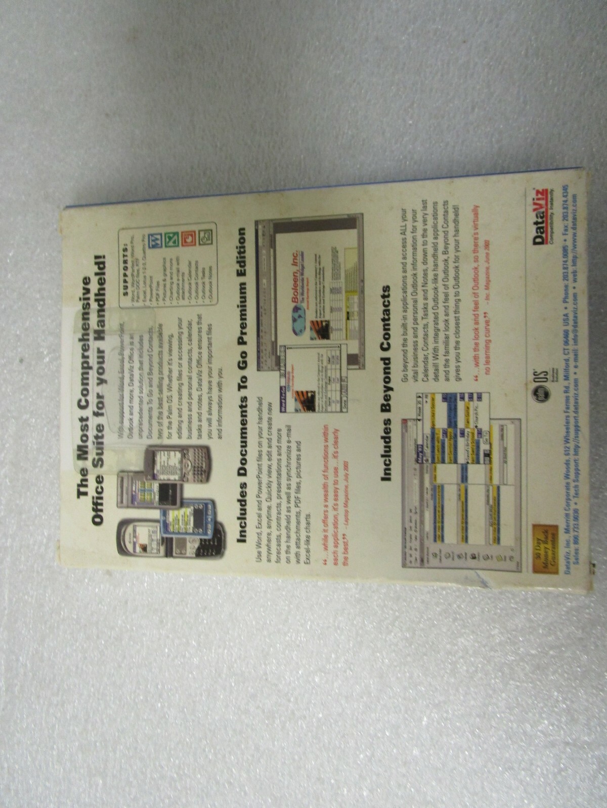 DataViz Office 6 for PDAs – Factory Sealed Retail Box for Palm – New