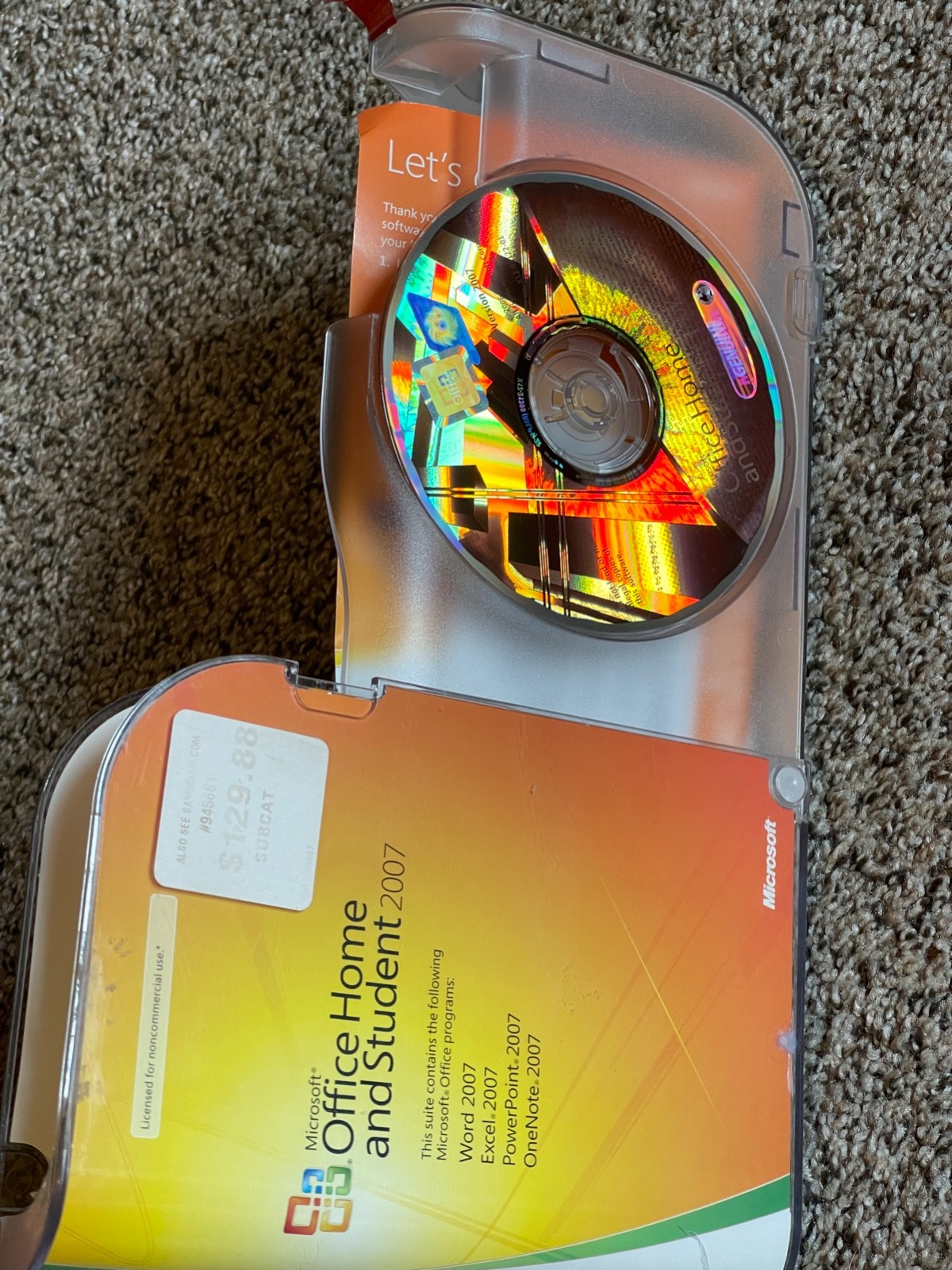 Microsoft MS Office 2007 — Home and Student — Licensed, Retail Box