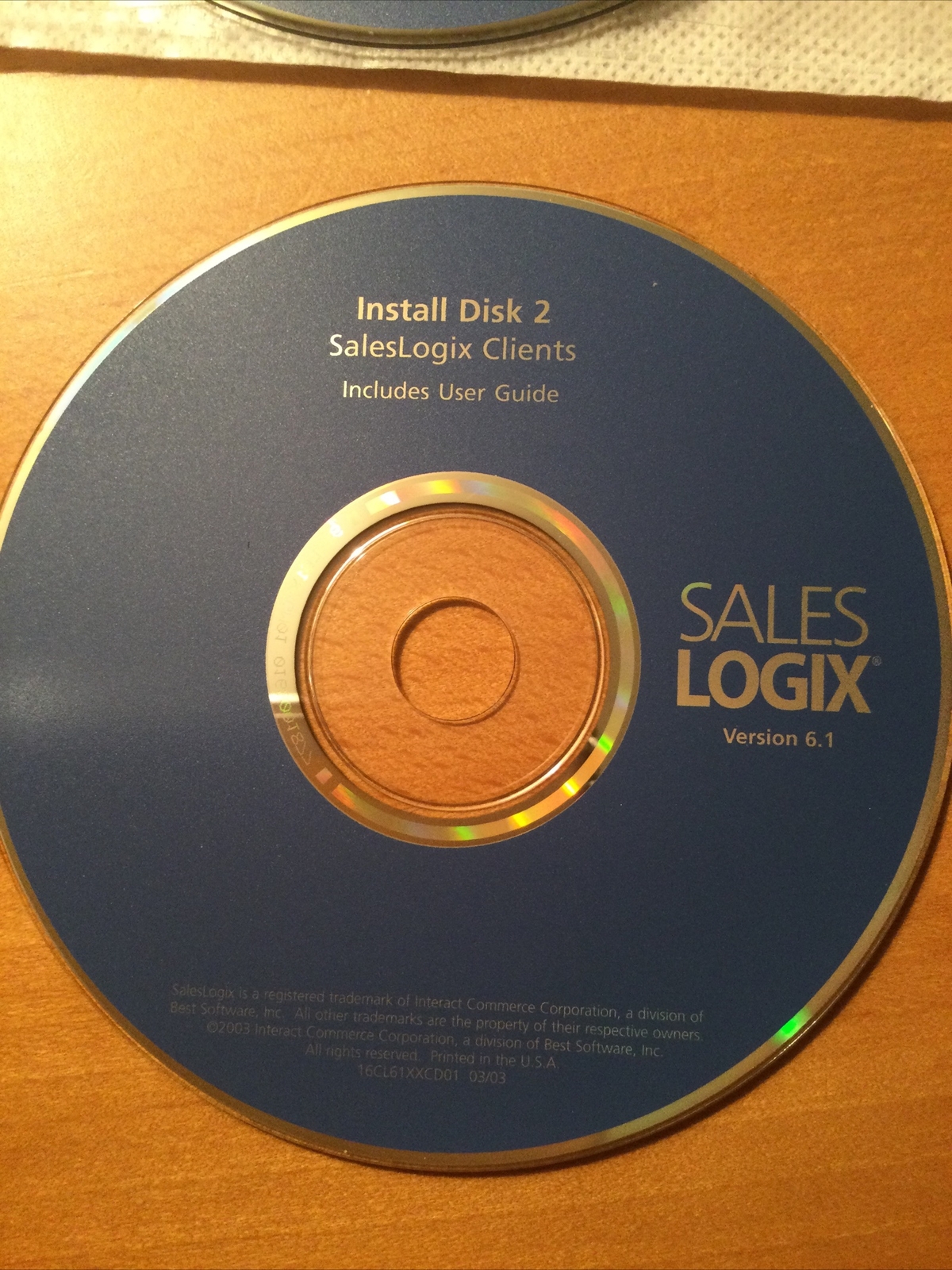 Brand New. SalesLogix 6.1 .Integrated CRM Suite. Crystal Reports Pro 8.5, Etc
