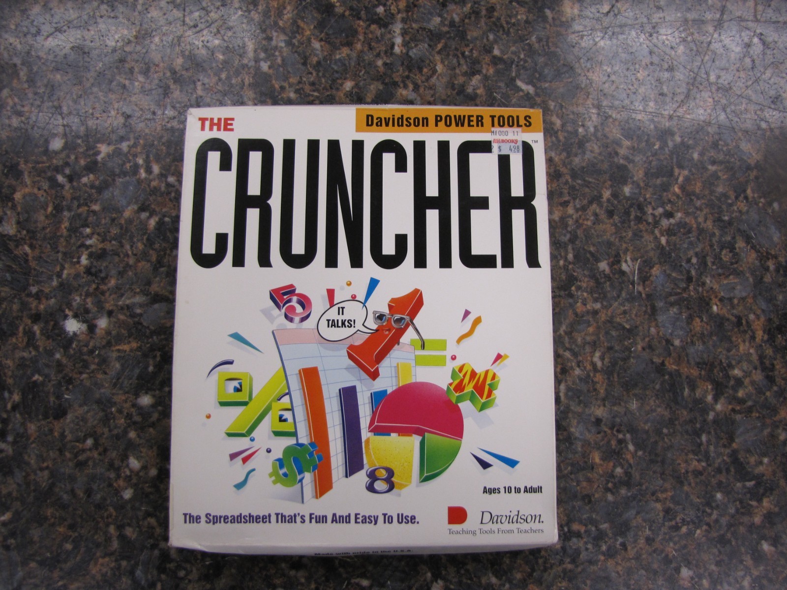 NEW The CRUNCHER Davidson POWER TOOLS Teaching Fun for Macintosh 1993 RARE