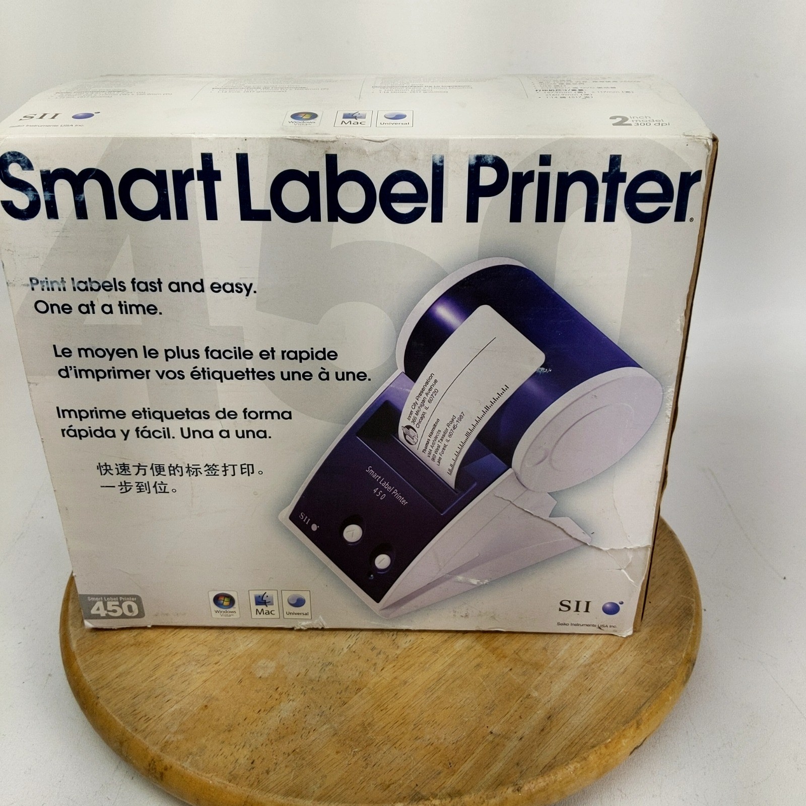 Seiko SII Smart Label Printer 450 Thermal Printer SLP 450 New Open Box