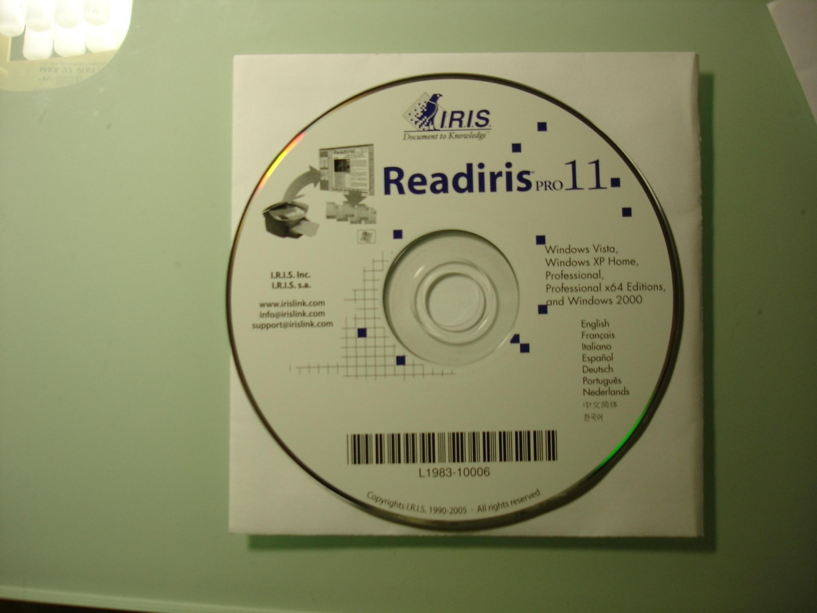 NEW HP Scanjet 5590 3 software disks: Readiris Pro 11; Photosmart; Image zone