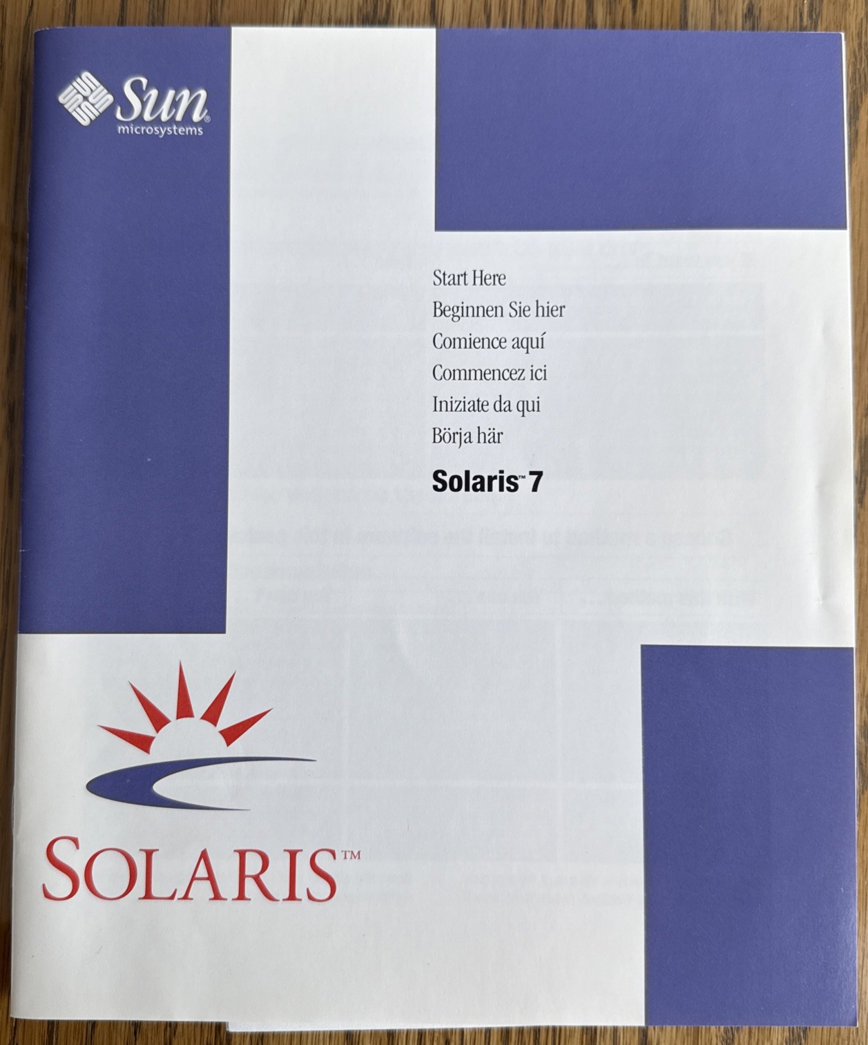 SUN MICROSYSTEMS SOLARIS 7 MEDIA OPERATING SYSTEM P/N 724-3144-01