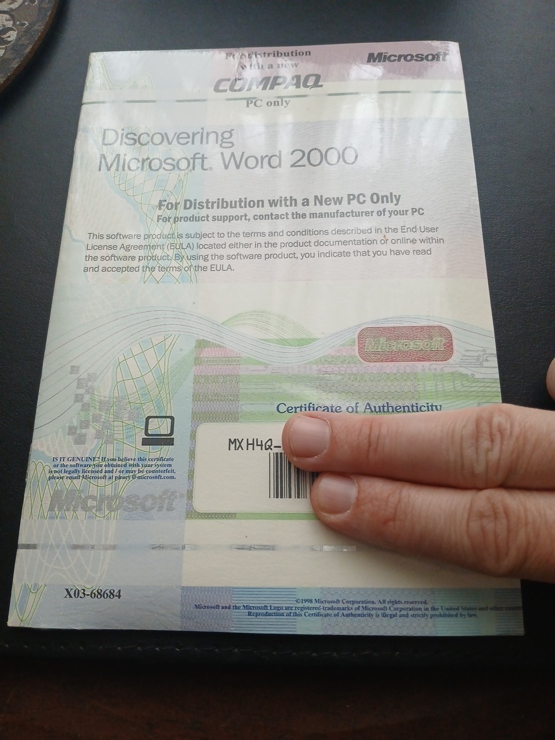 NEW SEALED Discovering Microsoft Word 2000 w/Product Key CD-ROM Software