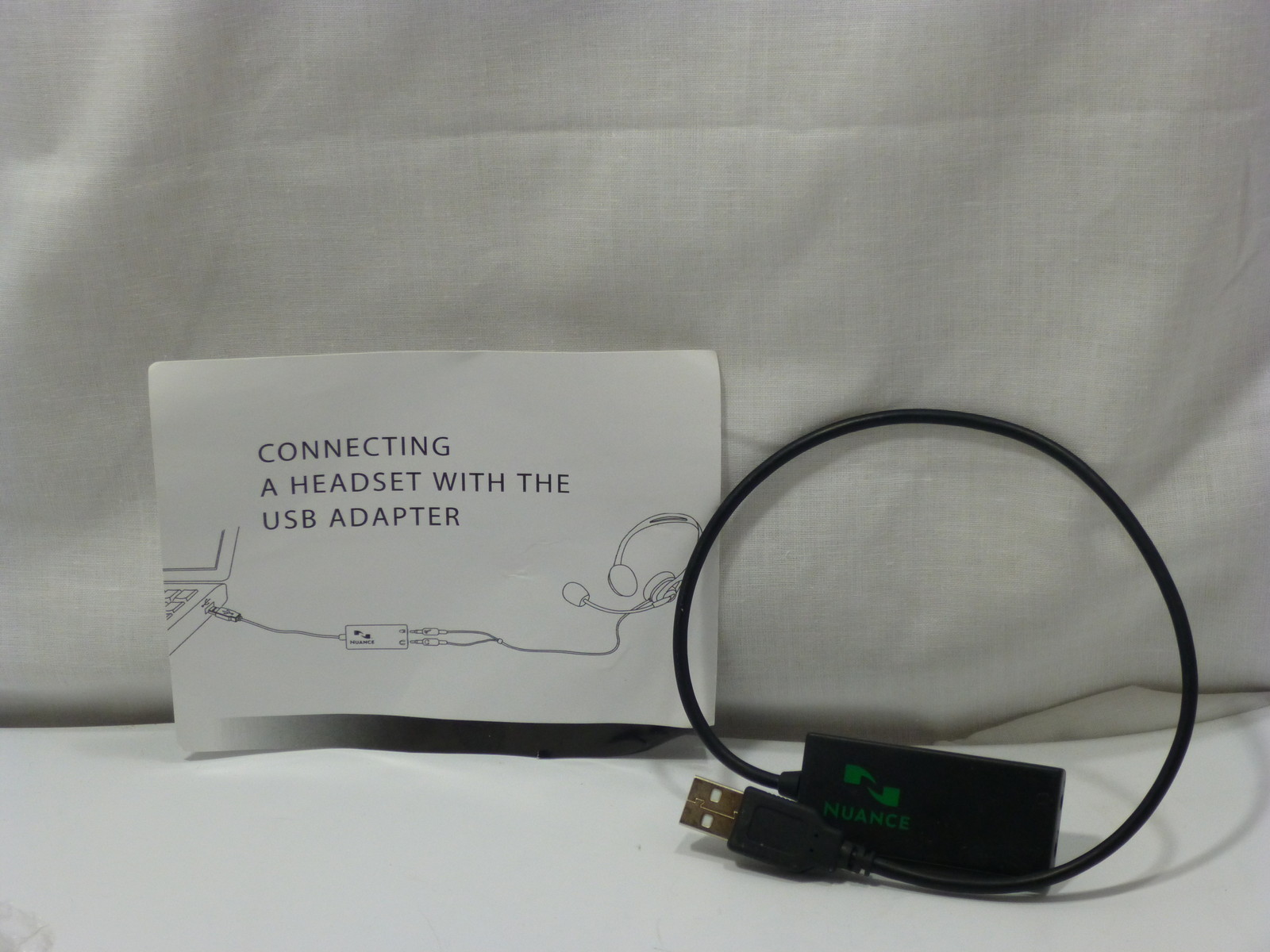 Nuance Vansonic USB Adapter f/ Laptop Desktop Headset Dragon Naturally Speaking