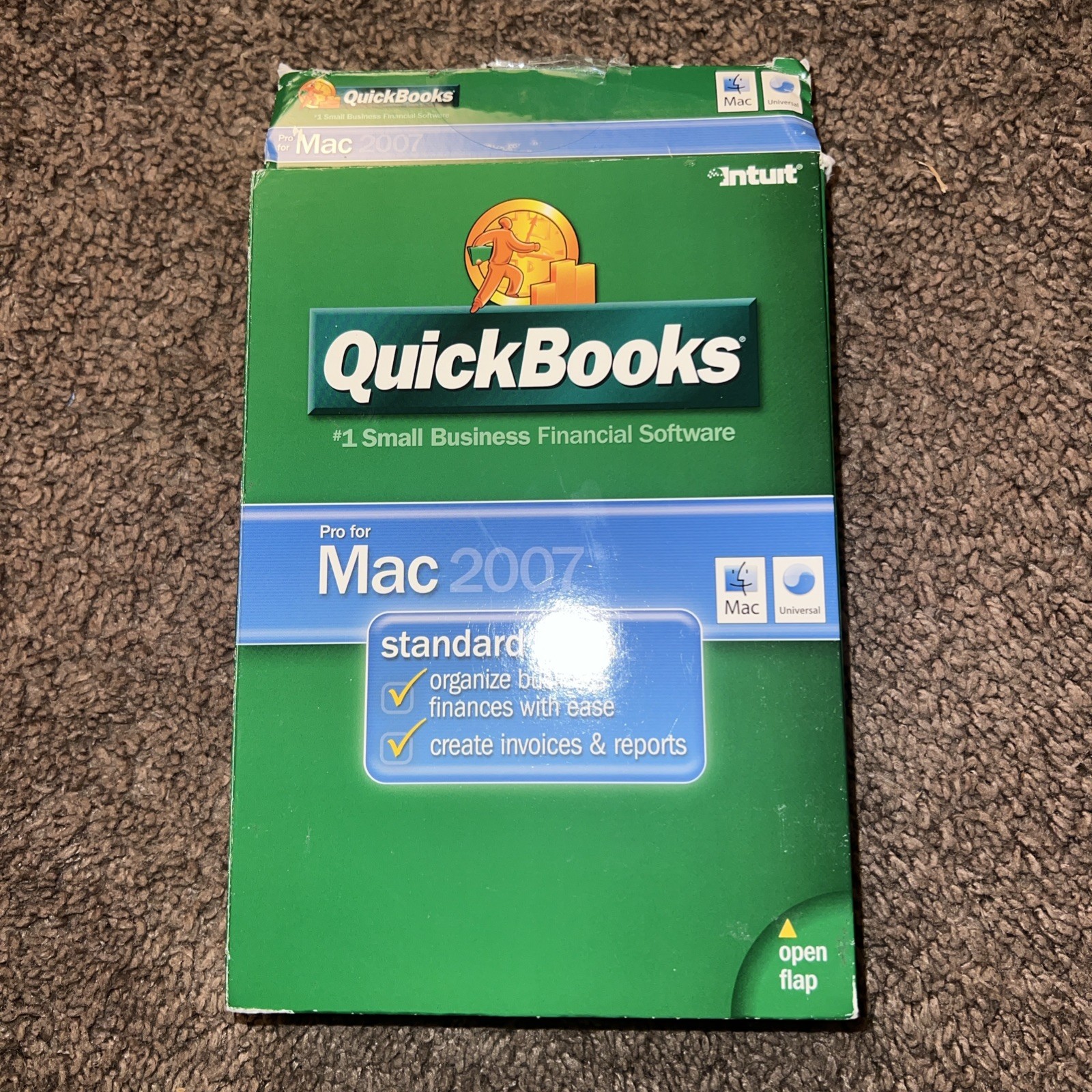 Quickbooks Mac 2007 Cd Only Includes Box Booklet And Cd