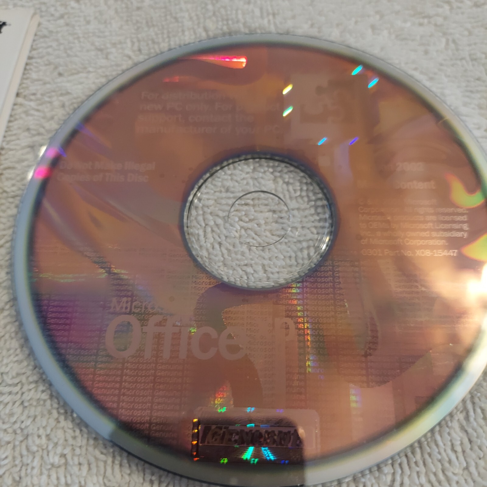 Genuine Microsoft Office XP Small Business Edition SBE w/ Product Key from Dell