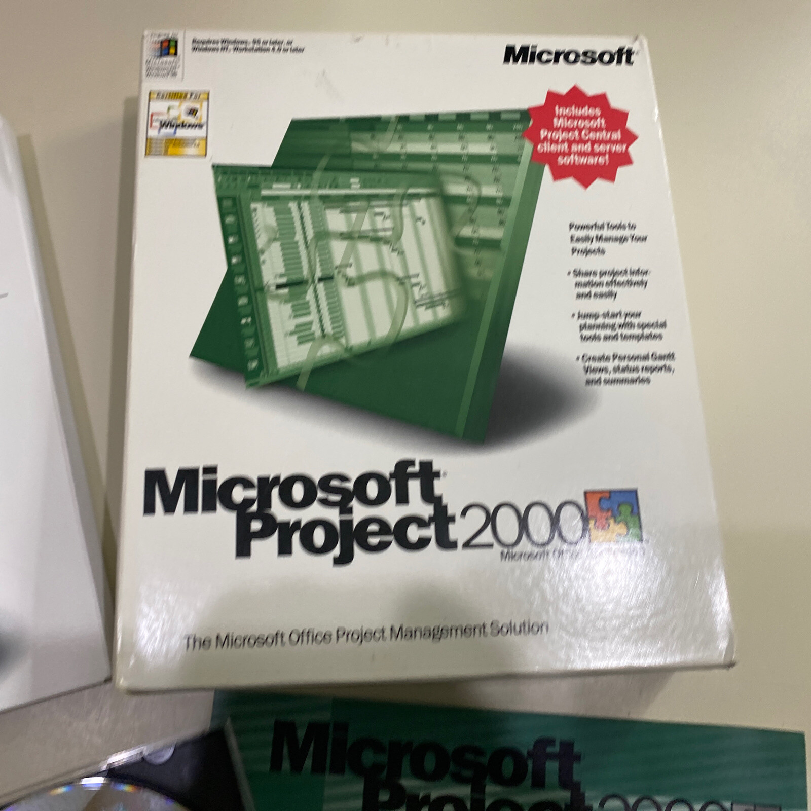 Microsoft Project 2000 w/Project Central Client and Server Software