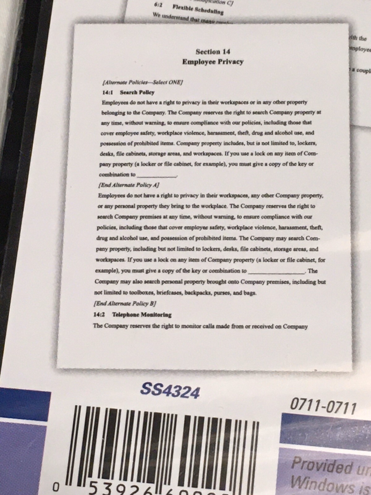 Adams Create Your Own Employee Handbook on CD – BRAND NEW SEALED