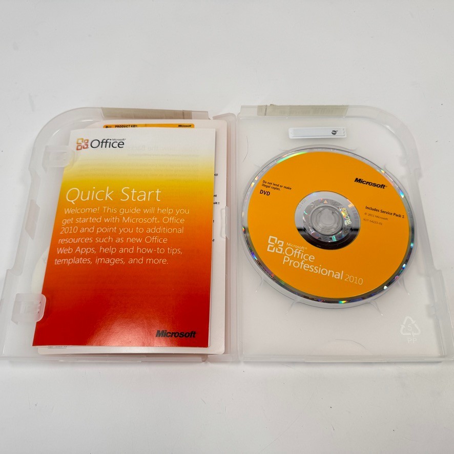 Microsoft Office Professional 2010 Full Retail Package w/ Product Key