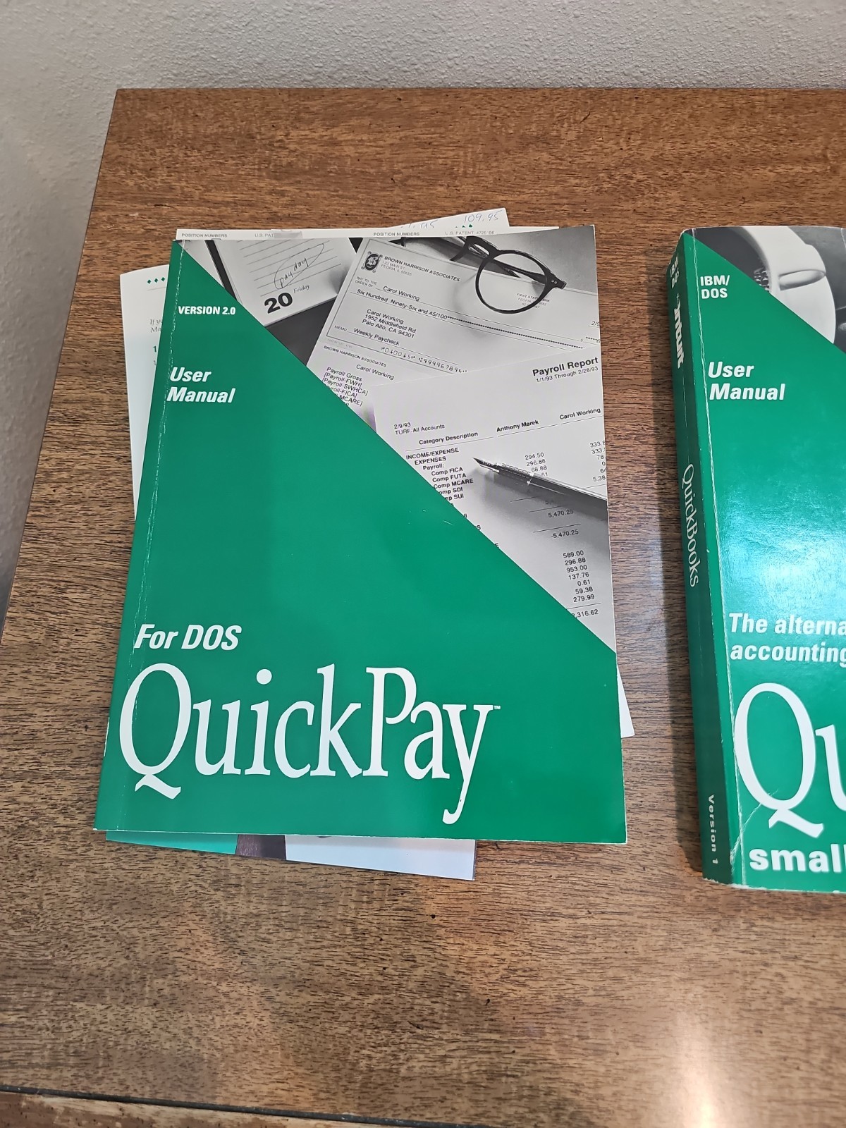 Quickbooks and Quickpay 1992 Version 1.0 With Floppy Disk See Description