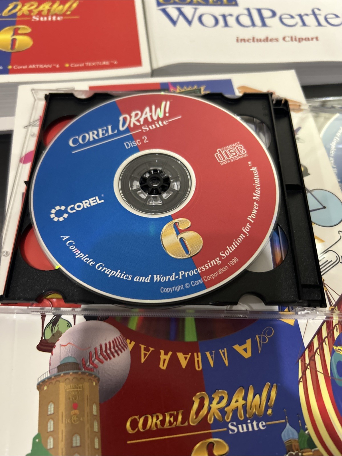 Corel Draw Suite 6 Macintosh Mac Vintage Complete Rare 1996