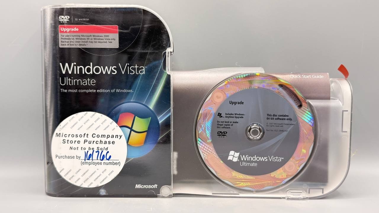 Set of 3: Windows Vista Ultimate Office Home & Student 2007 Windows Live OneCare