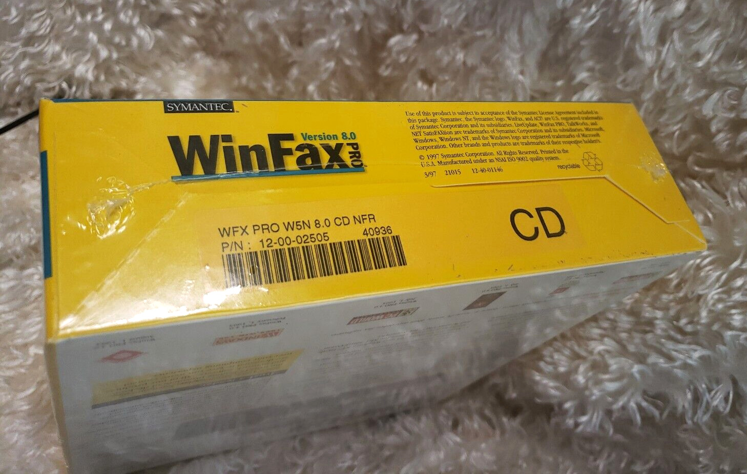 WINFAX 1997 Symantec Hassle-Free Faxing Version 8.0 Pro 95/NT SEALED!