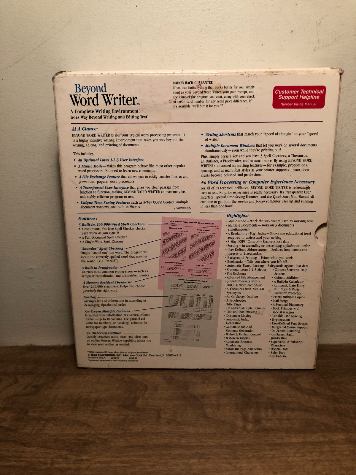 Timeworks Beyond Word Writer IBM PC Tandy 5.25″ & 3.5″ Disks New & Sealed