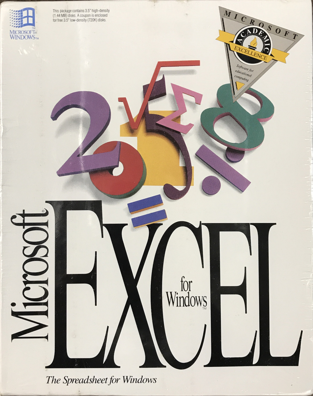 FACTORY SEALED! Microsoft Excel 4.0 for Windows Box Set! PROMO SAMPLE 1992! NEW!