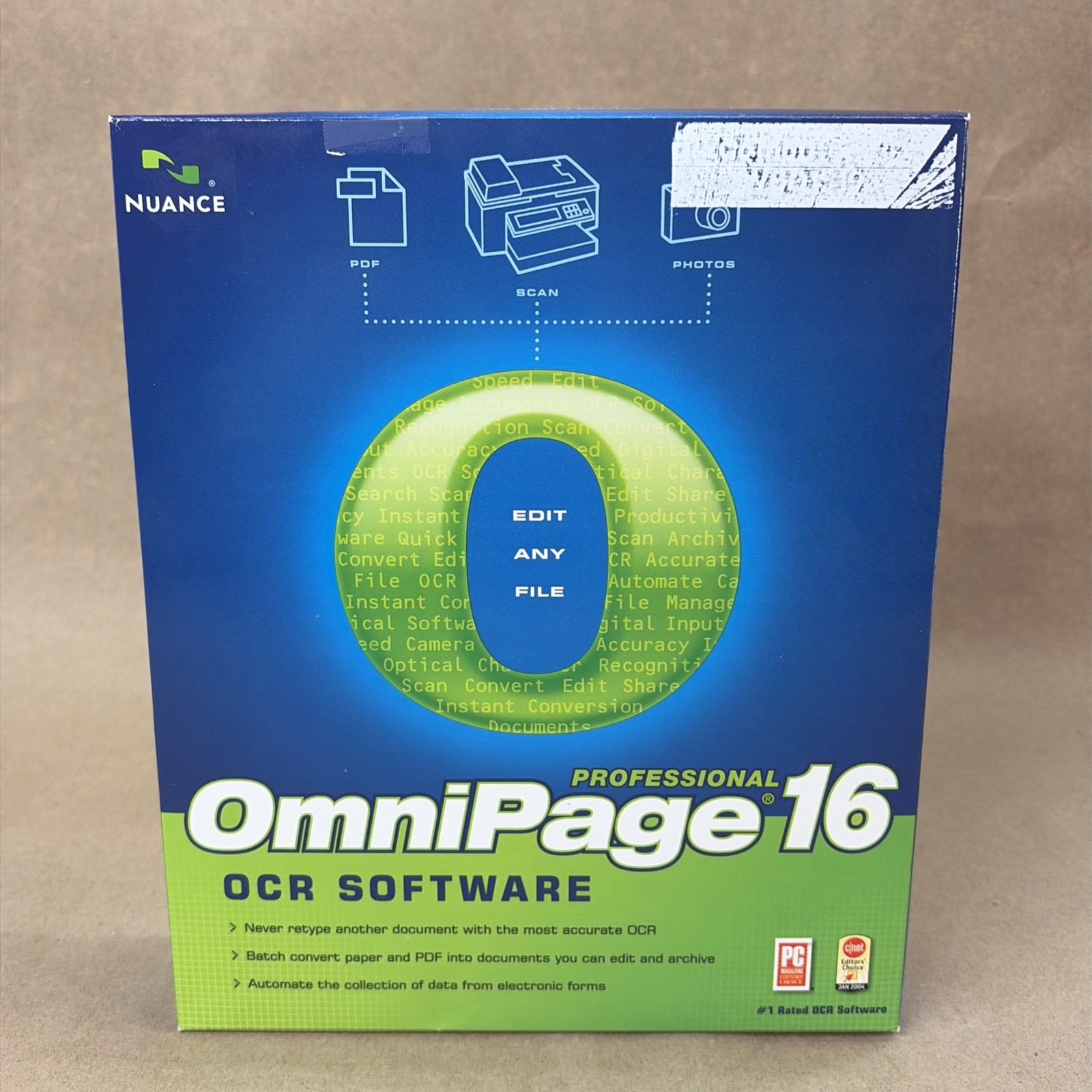 Nuance OmniPage Professional 16 OCR Software CD With Serial Key