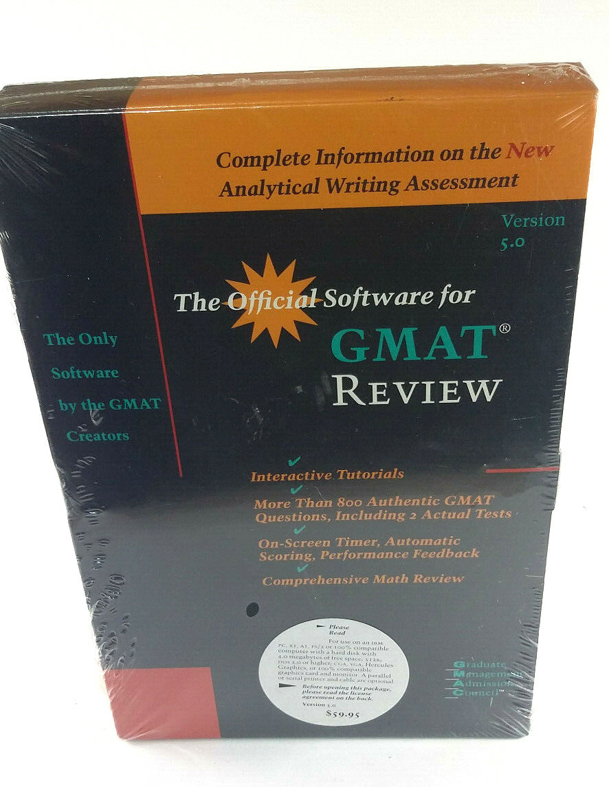 The Official Software for GMAT Review Version 5.0 BRAND NEW Analytical Writing!