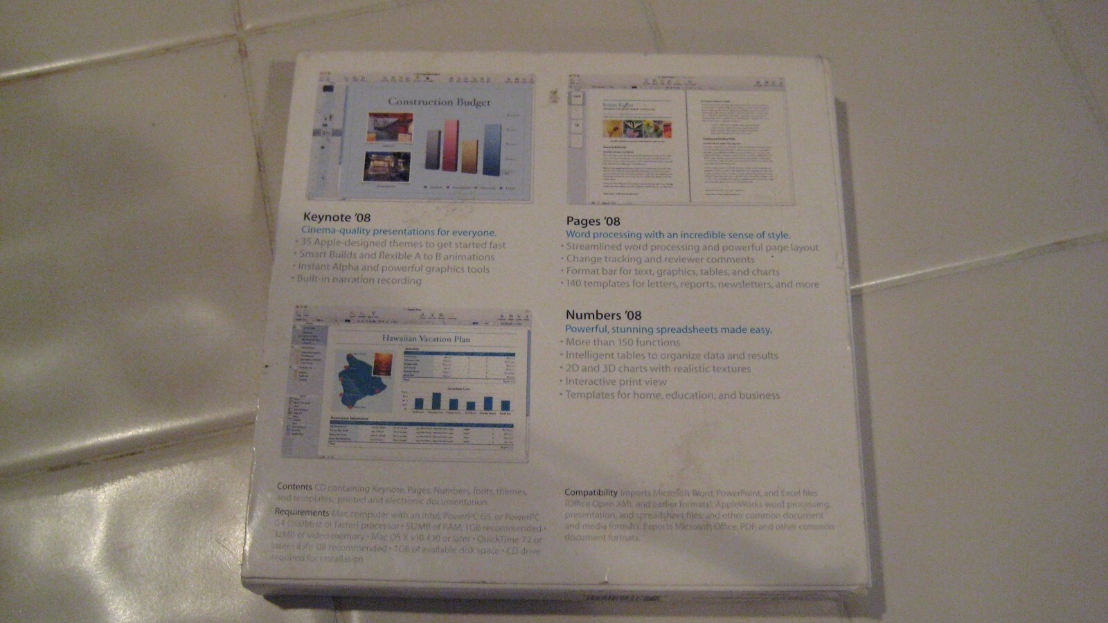 Apple iWork ’08 – Family Pack