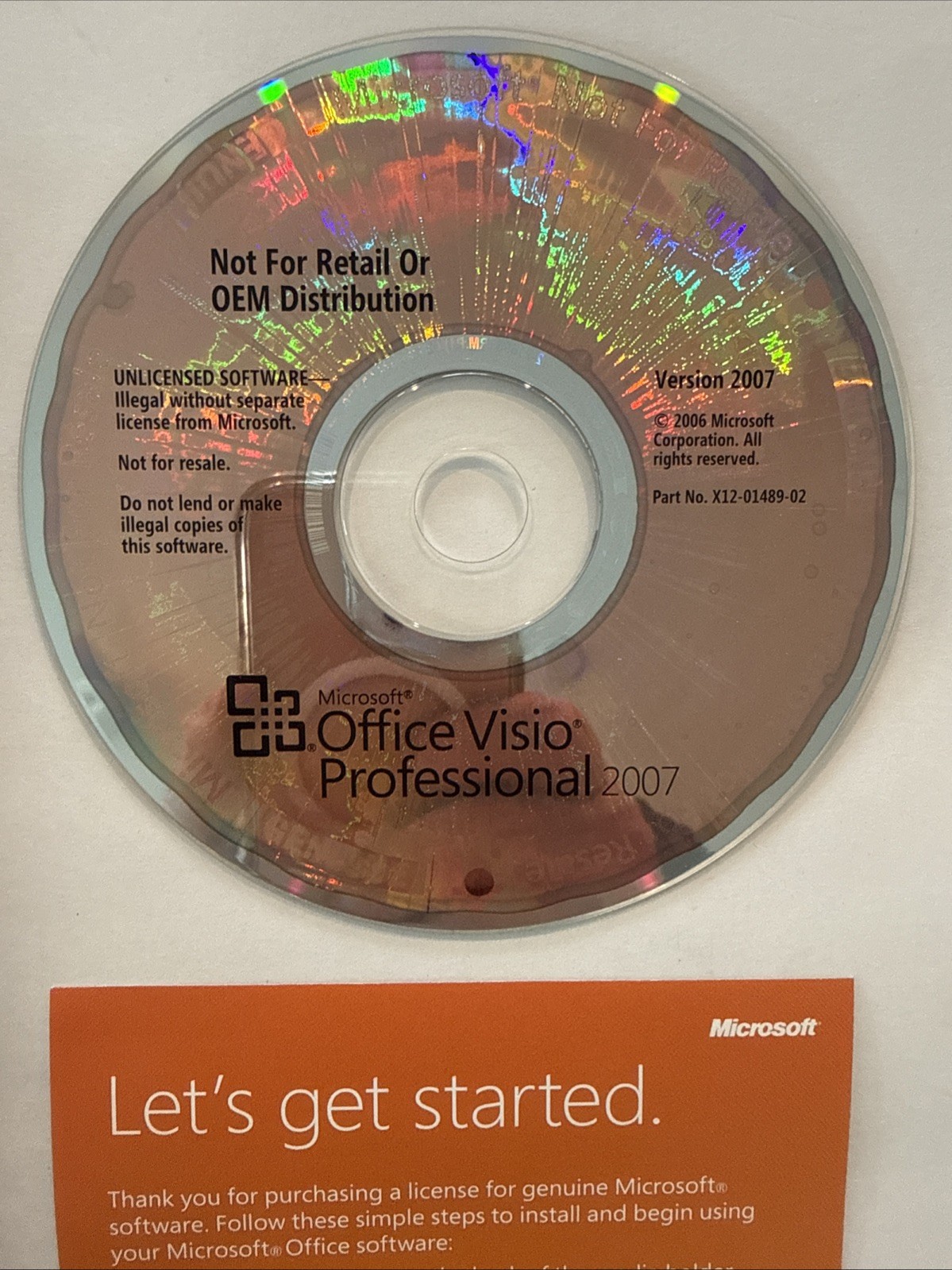 Microsoft Office Visio Professional 2007 Edition w/ Product Key
