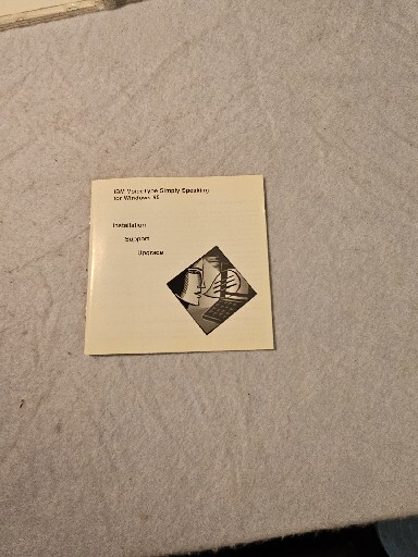 IBM Voice Type Simply Speaking Vintage Software For Windows 95
