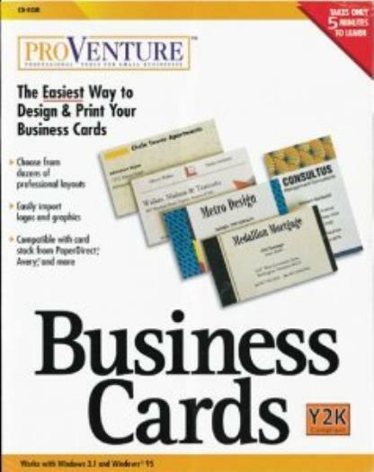 ProVenture Business Cards PC CD design custom layouts templates logos graphics!
