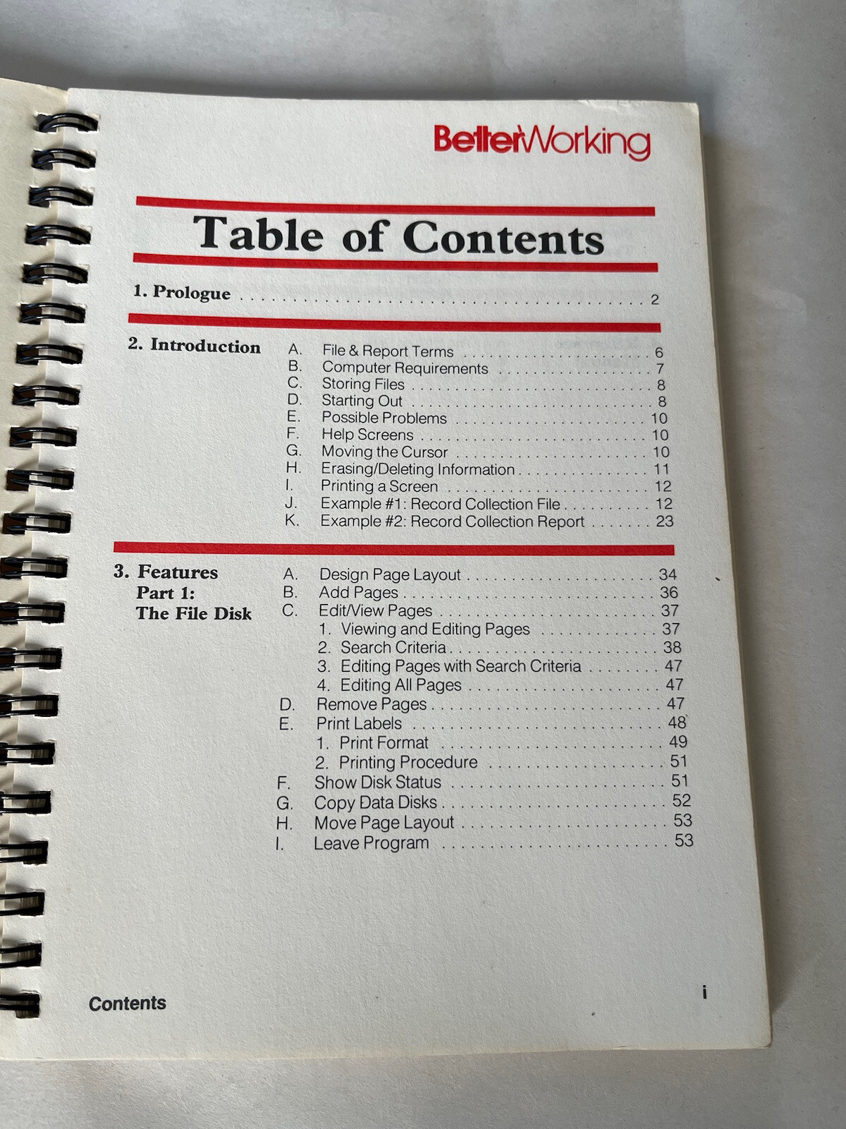 Vintage Better Working From Spinnaker File & Report Instructions 1985