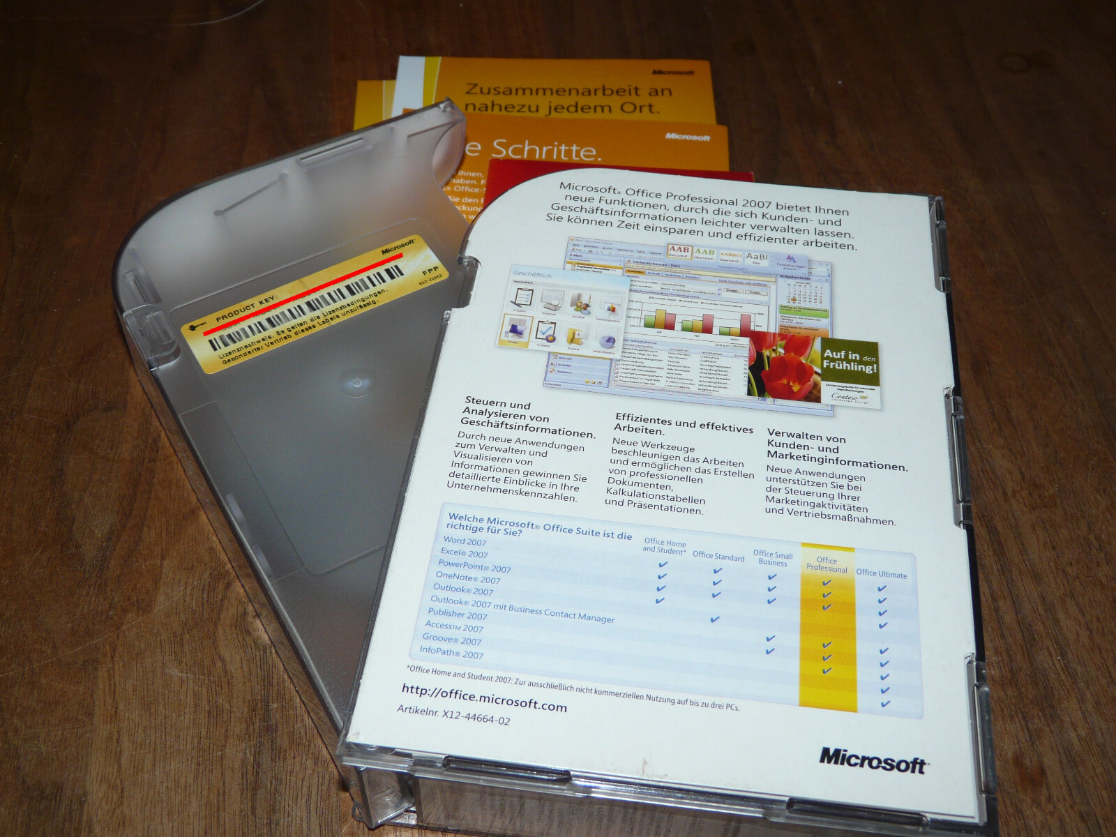 Microsoft Office 2007 Professional 2xCD deutsche Academic-Vollversion