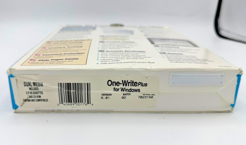 Vtg One-Write Plus v6.01 Accounting Payroll CD/Floppy PC Win 3.1/95 English ADP