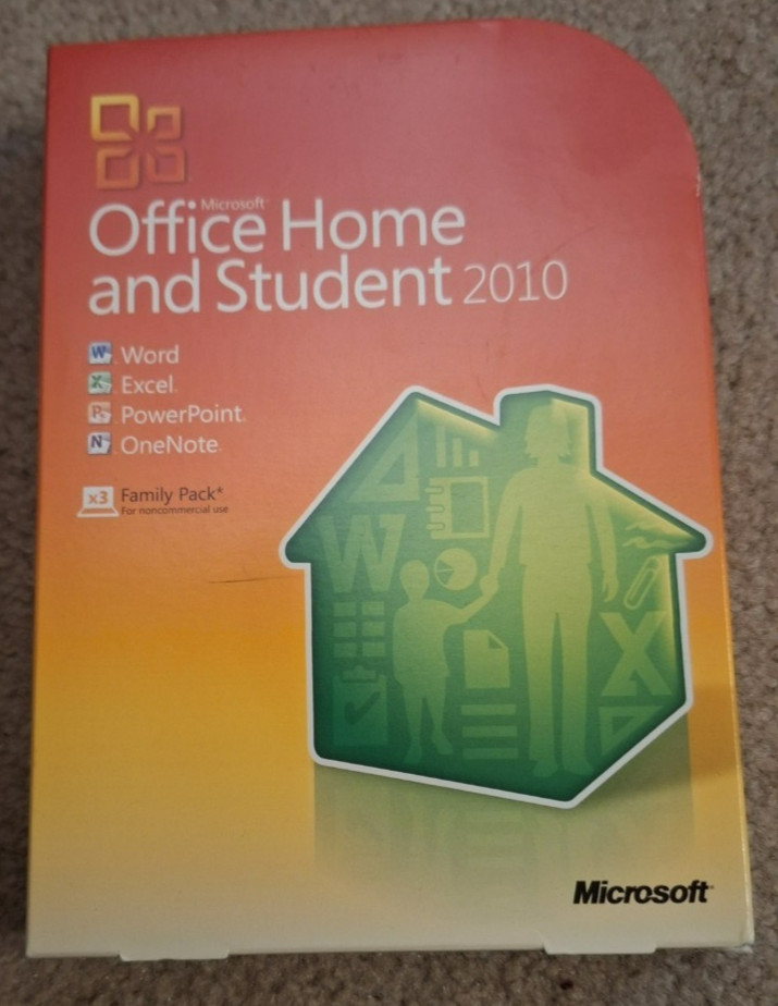 Microsoft OFFICE HOME AND STUDENT 2010 – 3X Family Pack – Includes product key