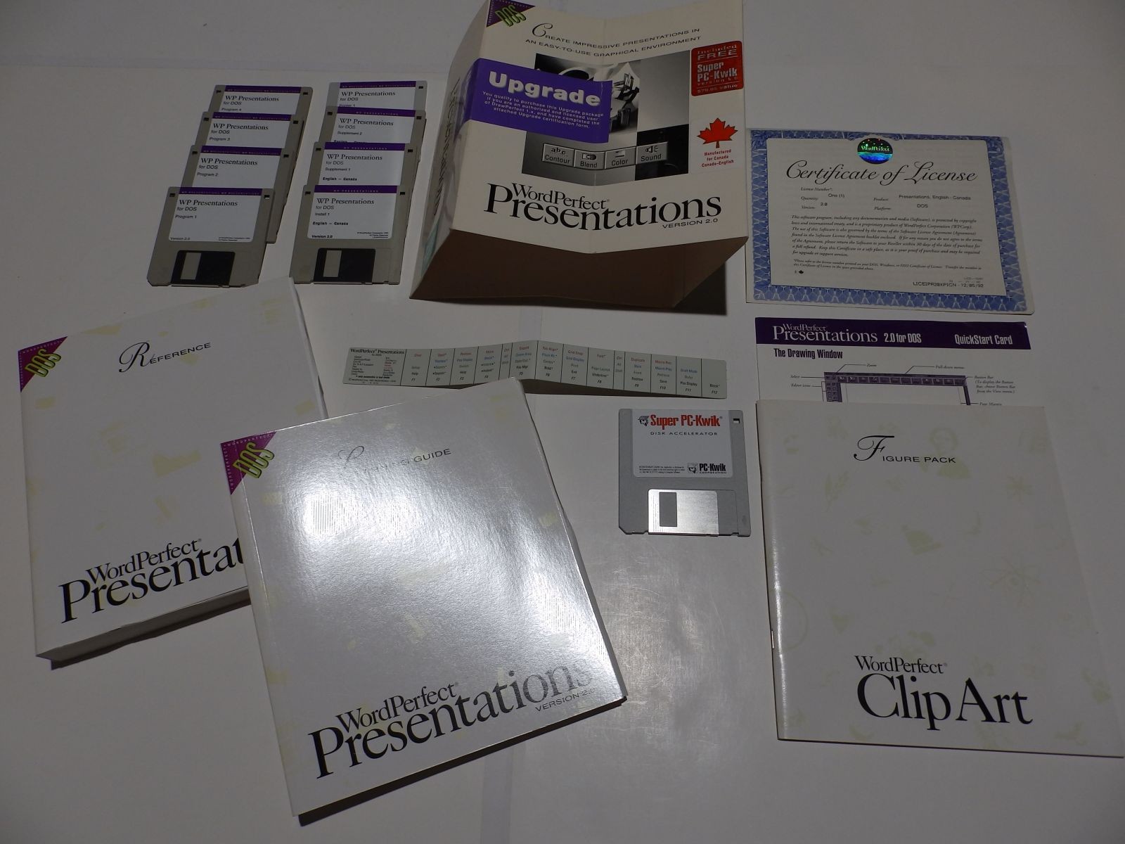 Vintage Software – DrawPerfect, Figure Library, WordPerfect Presentations v2.0