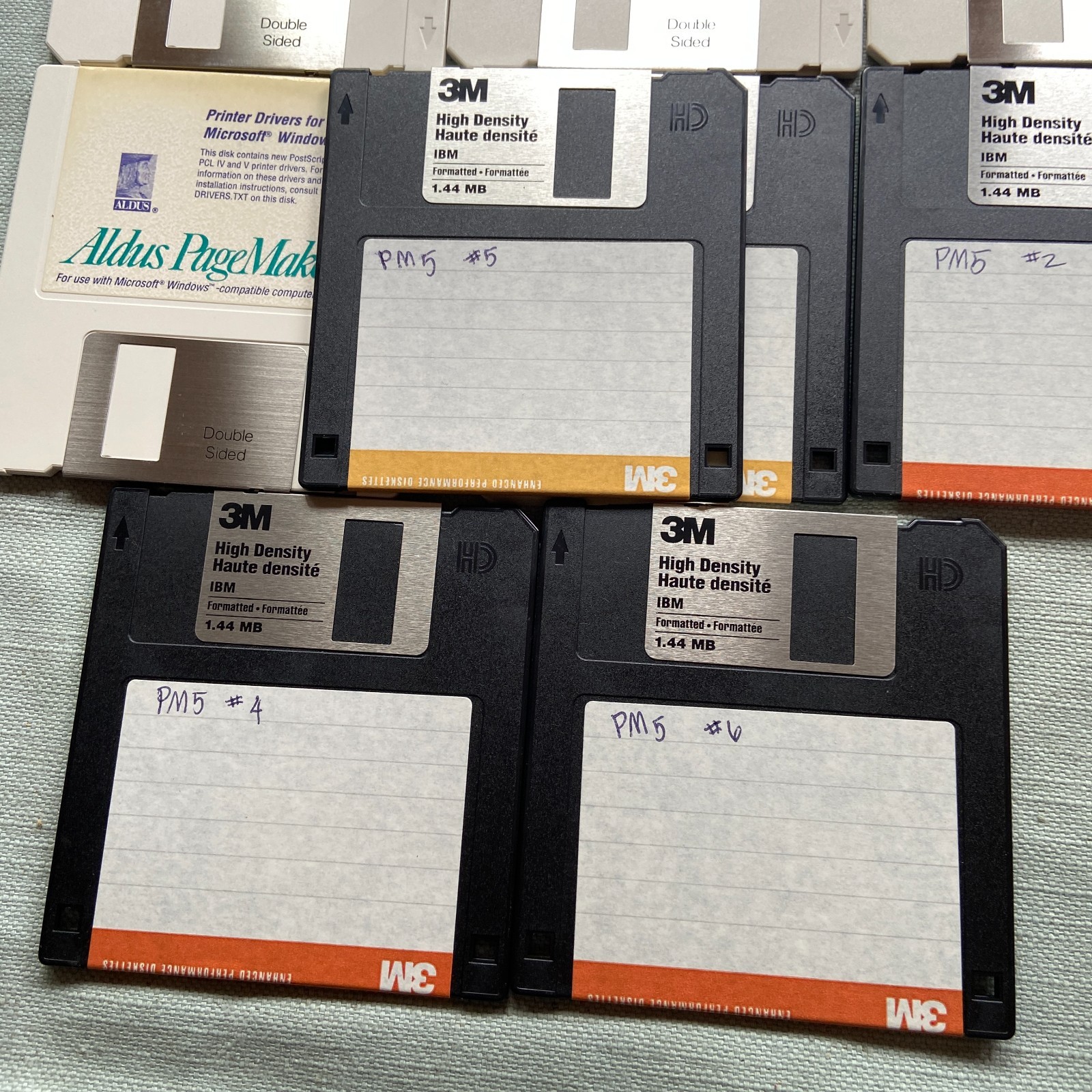 Vintage Software Lot 3.5” Aldus PageMaker 4.0 5.0 Windows PC Computer IBM 1993