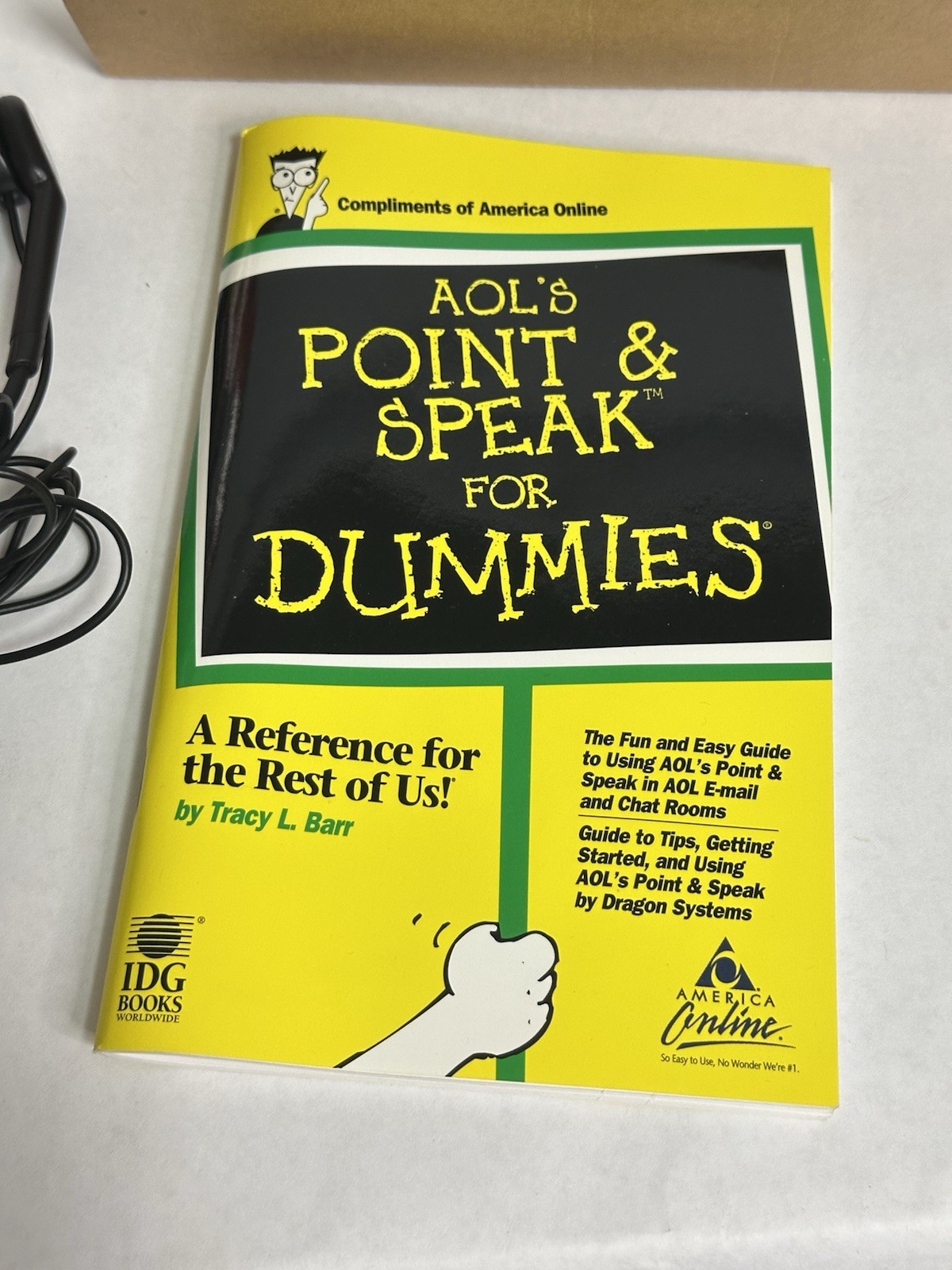 AOL’s Point & Speak Speech Recognition |Dragon Systems headset software dummies