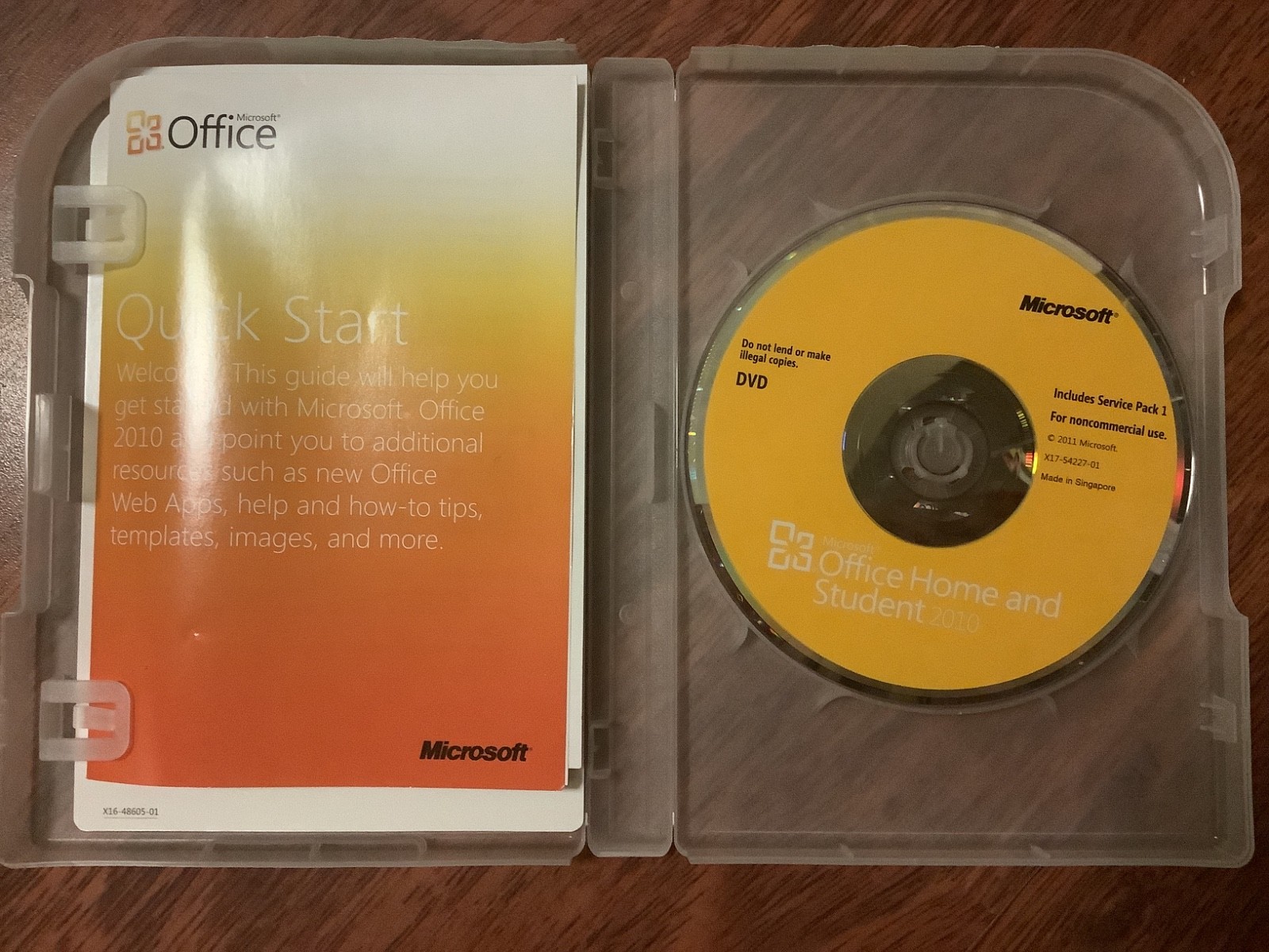 MICROSOFT OFFICE HOME AND STUDENT 2010 WITH PRODUCT KEY INCLUDED NON COMMERCIAL