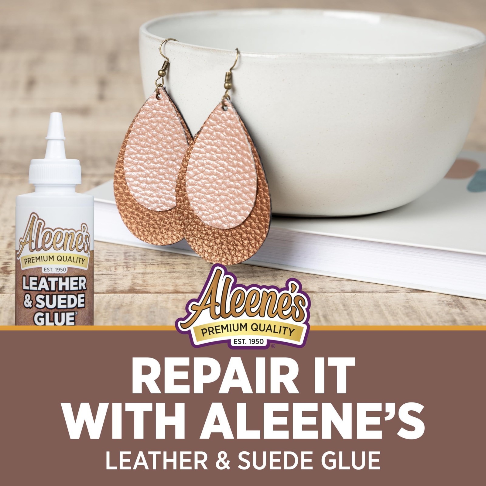 Aleene’S Aleenes Leather Suede Glue Adhesive For Crafts Embellishments Light