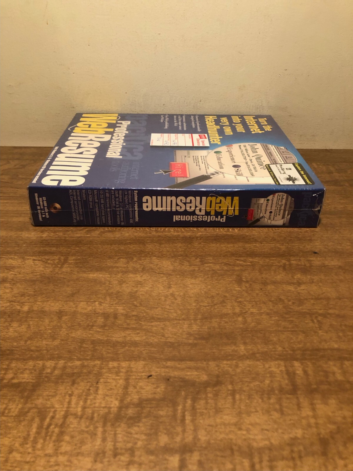 Professional Web Resume CD-ROM Windows 3.1 & 95 New & Sealed