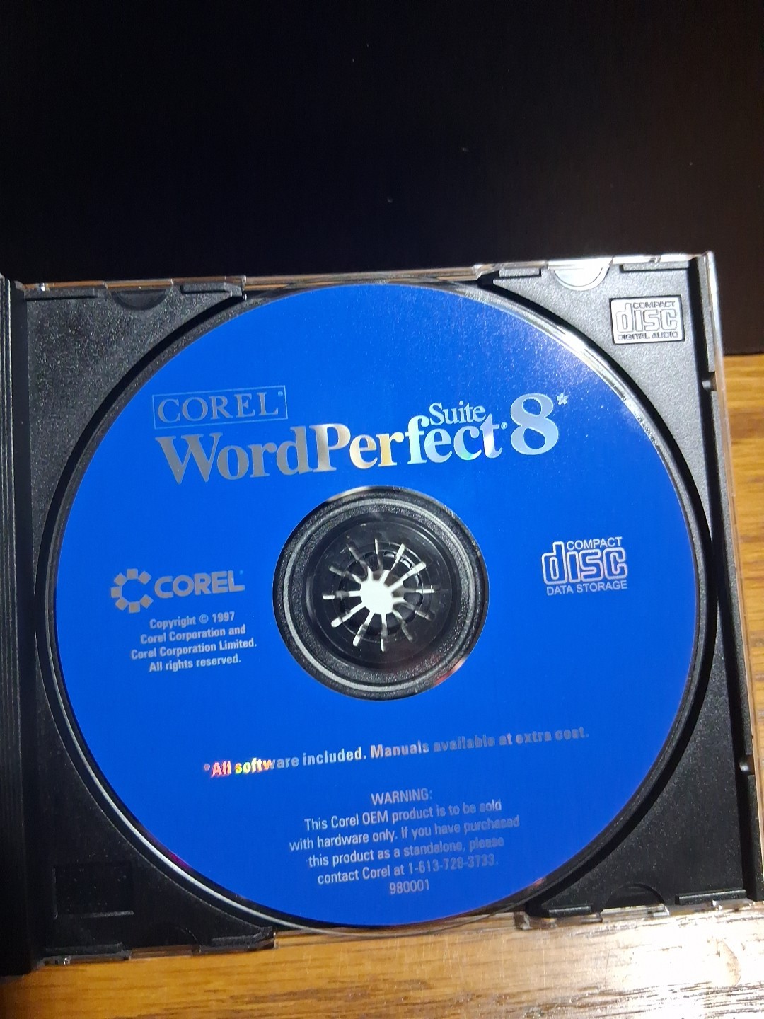 Vintage Corel~ Word Perfect Suite 8~Windows 95 Windows NT (1997)