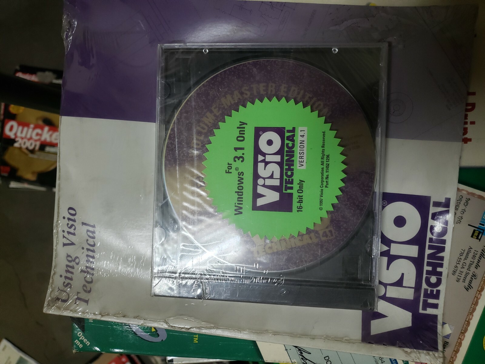 Visio Technical 4.1 – 16-Bit Version for Windows 3.1 – 1997 Vintage (CD-ROM) NEW