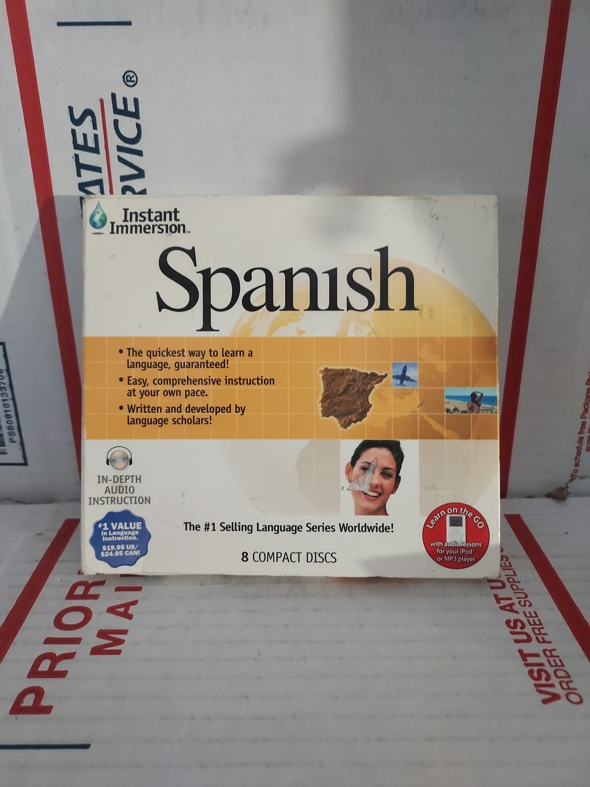 Instant Immersion Spanish Language Learning Program 8 Audio CD-ROM Media – #139