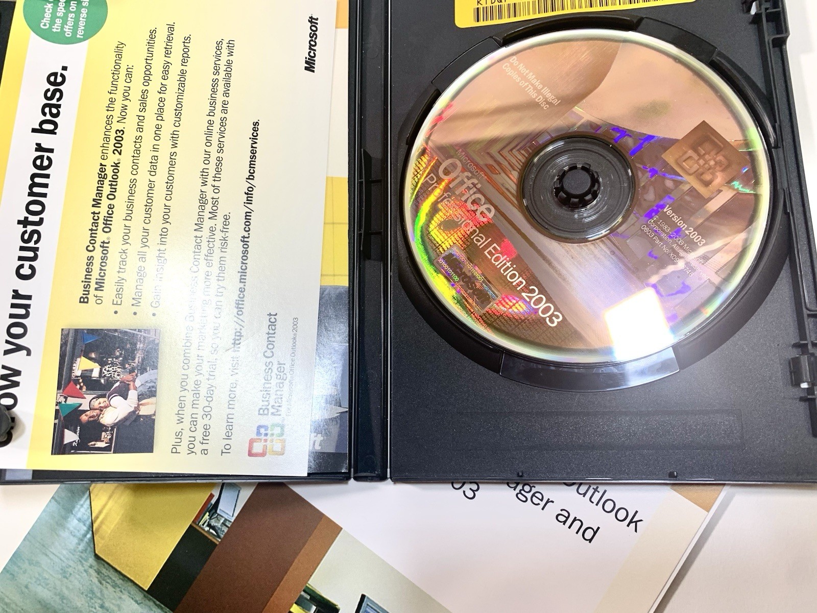Microsoft Office Professional 2003 Retail Box Word Excel Access
