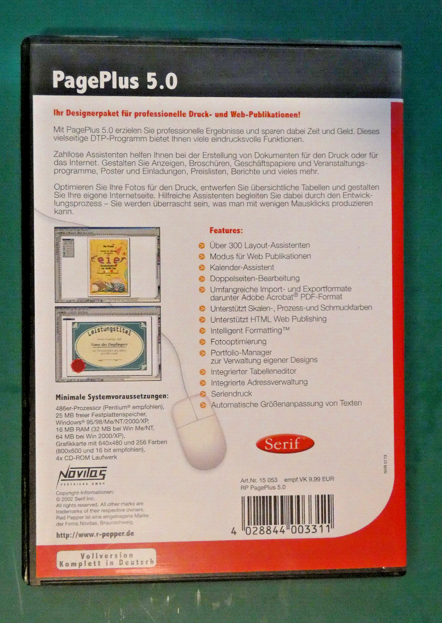 Red Pepper Page Plus 5.0 for Windows PC