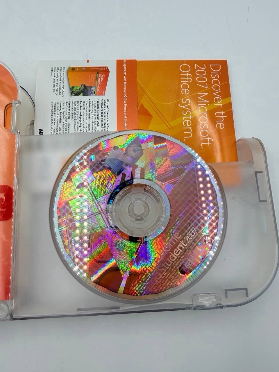 Microsoft Office Home and Student 2007 CD w/ Case & Manuals Word Excel