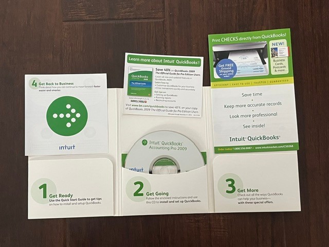 Intuit QuickBooks Pro 2009 Accounting Software Windows