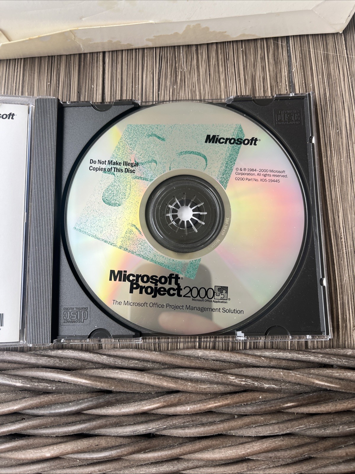 Vintage Microsoft Project 2000 SR-1 With Product CD Key